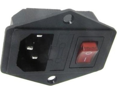 Panel Mount IEC Socket with Switch and Fuse Holder